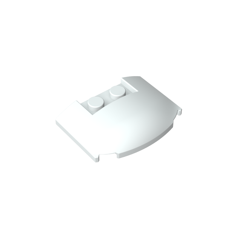 GDS-1577 - Slope Curved 3 x 4 x 2/3 Triple Curved with 2 Sunk Studs