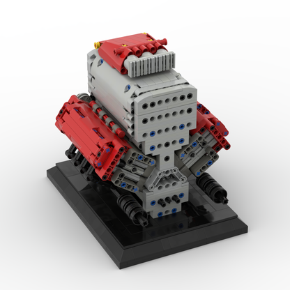 MOC W16 Engine 1000+PCS Large Version