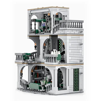 GOBRICKS MOC 154155 Slytherin Common Room and Dorm