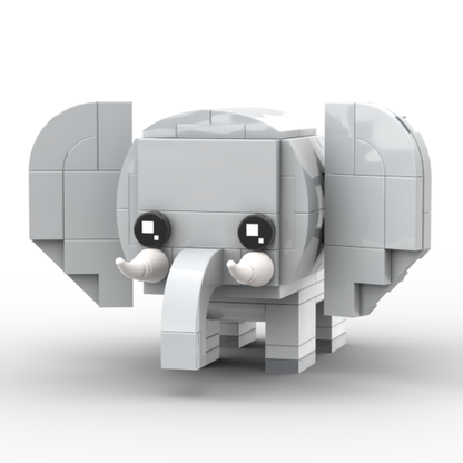 Zoo BrickHeadz Size Collection - MOC Cube Animal Bricks