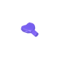 GDS-2017 - Rock - Heart Jewel with Shaft