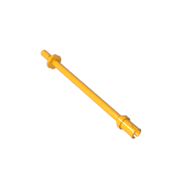 GDS-2019 - Bar 8L - Two Stop Rings / One Pin, Technic Figure Ski Pole [Flat End]
