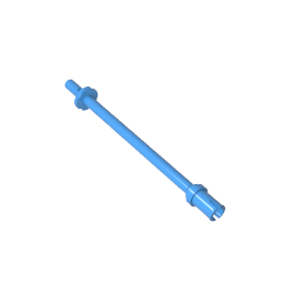 GDS-2019 - Bar 8L - Two Stop Rings / One Pin, Technic Figure Ski Pole [Flat End]