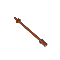 GDS-2019 - Bar 8L - Two Stop Rings / One Pin, Technic Figure Ski Pole [Flat End]