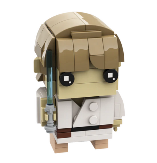 Luke Skywalker Lightsaber - Brick Pop! Headz Toy