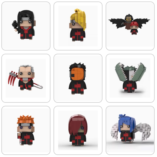 Naruto Akatsuki MOC BrickHeadz
