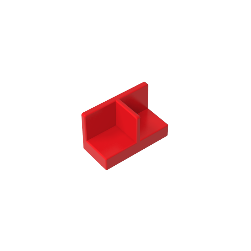 GDS-2027 - Panel 1 x 2 x 1 with Rounded Corners and Central Divider
