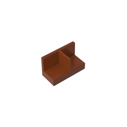 GDS-2027 - Panel 1 x 2 x 1 with Rounded Corners and Central Divider