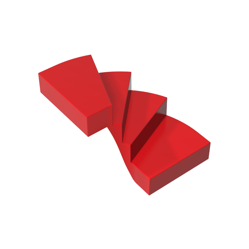 GDS-2032 - Stairs, Left 6 x 6 x 4