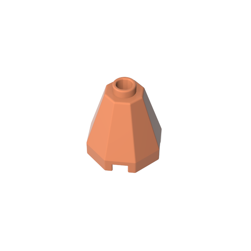 GDS-2042 - Cone 2 x 2 x 1 2/3 Octagonal, Open Stud