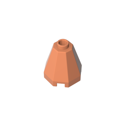 GDS-2042 - Cone 2 x 2 x 1 2/3 Octagonal, Open Stud