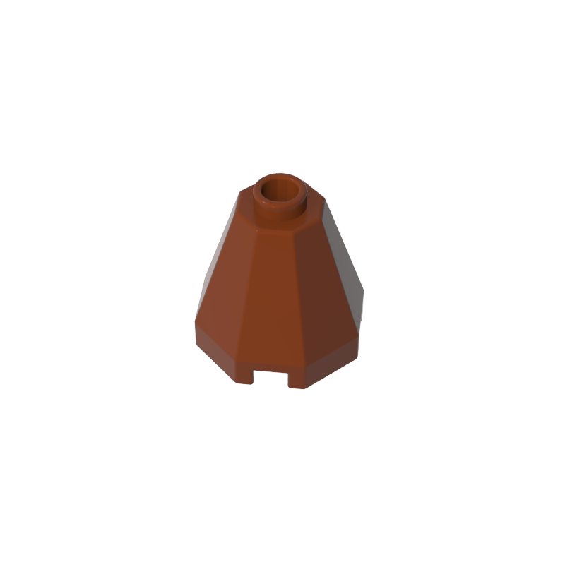 GDS-2042 - Cone 2 x 2 x 1 2/3 Octagonal, Open Stud