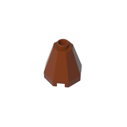 GDS-2042 - Cone 2 x 2 x 1 2/3 Octagonal, Open Stud