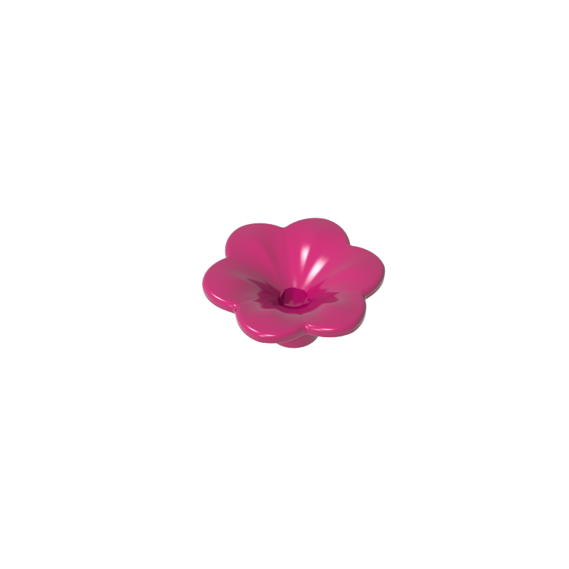 GDS-2059 - Plant, Outdoor Accessory Kit, Flower with 6 Rounded Petals and Pin