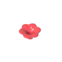GDS-2059 - Plant, Outdoor Accessory Kit, Flower with 6 Rounded Petals and Pin