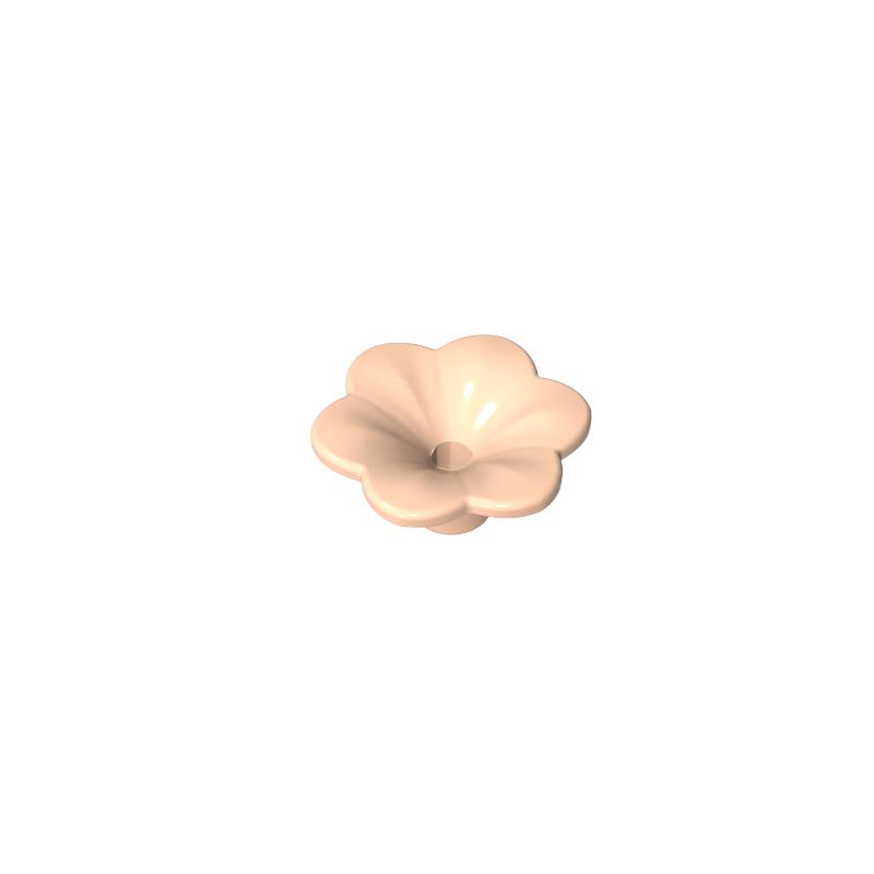 GDS-2059 - Plant, Outdoor Accessory Kit, Flower with 6 Rounded Petals and Pin