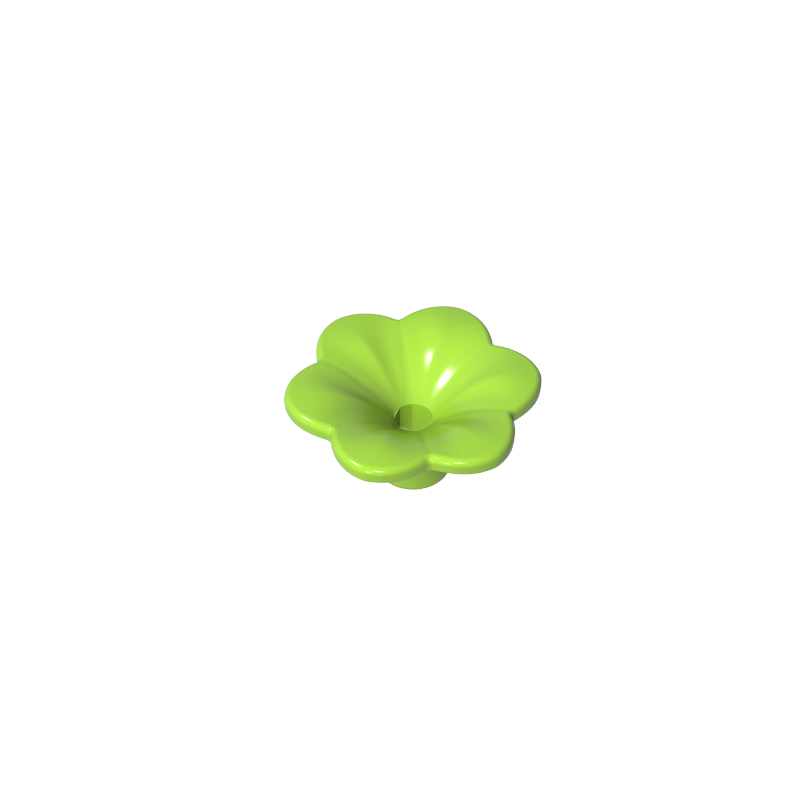 GDS-2059 - Plant, Outdoor Accessory Kit, Flower with 6 Rounded Petals and Pin