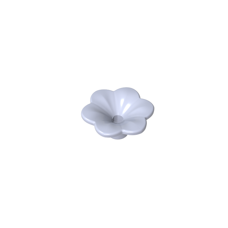 GDS-2059 - Plant, Outdoor Accessory Kit, Flower with 6 Rounded Petals and Pin