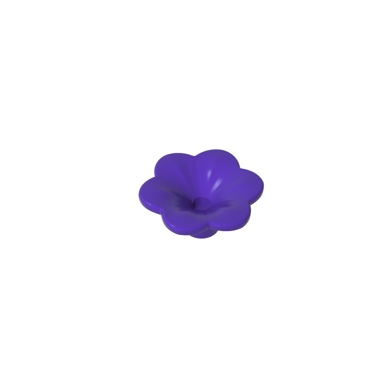 GDS-2059 - Plant, Outdoor Accessory Kit, Flower with 6 Rounded Petals and Pin