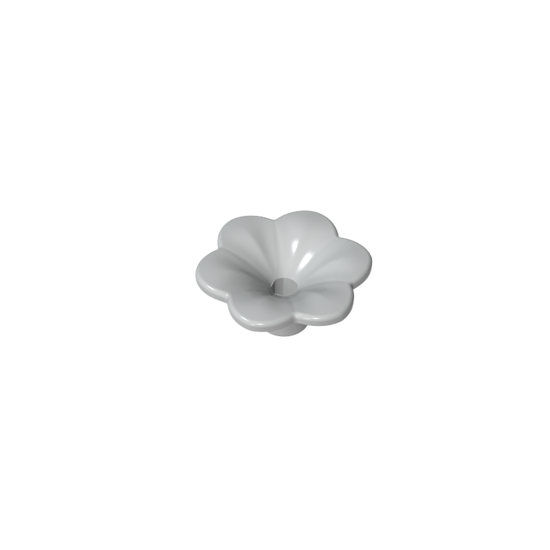 GDS-2059 - Plant, Outdoor Accessory Kit, Flower with 6 Rounded Petals and Pin