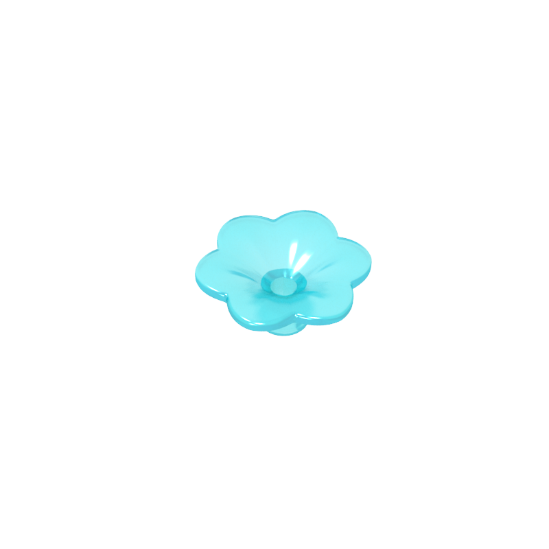 GDS-2059 - Plant, Outdoor Accessory Kit, Flower with 6 Rounded Petals and Pin