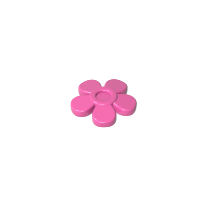 GDS-2062 - Headwear Accessory Flower with 5 Smooth Petals and Pin
