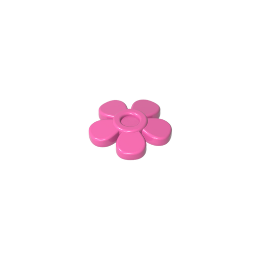 GDS-2062 - Headwear Accessory Flower with 5 Smooth Petals and Pin