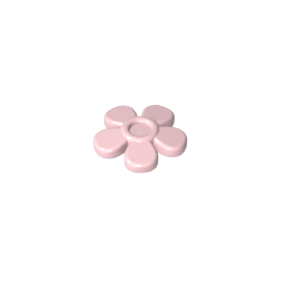 GDS-2062 - Headwear Accessory Flower with 5 Smooth Petals and Pin