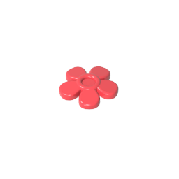 GDS-2062 - Headwear Accessory Flower with 5 Smooth Petals and Pin
