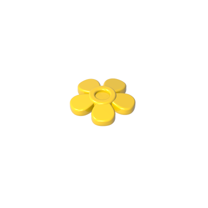 GDS-2062 - Headwear Accessory Flower with 5 Smooth Petals and Pin