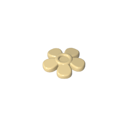 GDS-2062 - Headwear Accessory Flower with 5 Smooth Petals and Pin