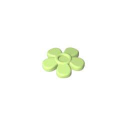 GDS-2062 - Headwear Accessory Flower with 5 Smooth Petals and Pin