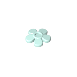 GDS-2062 - Headwear Accessory Flower with 5 Smooth Petals and Pin