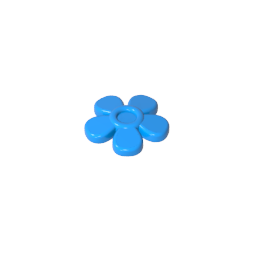 GDS-2062 - Headwear Accessory Flower with 5 Smooth Petals and Pin