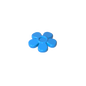 GDS-2062 - Headwear Accessory Flower with 5 Smooth Petals and Pin