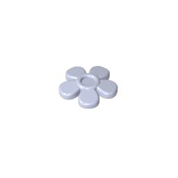 GDS-2062 - Headwear Accessory Flower with 5 Smooth Petals and Pin