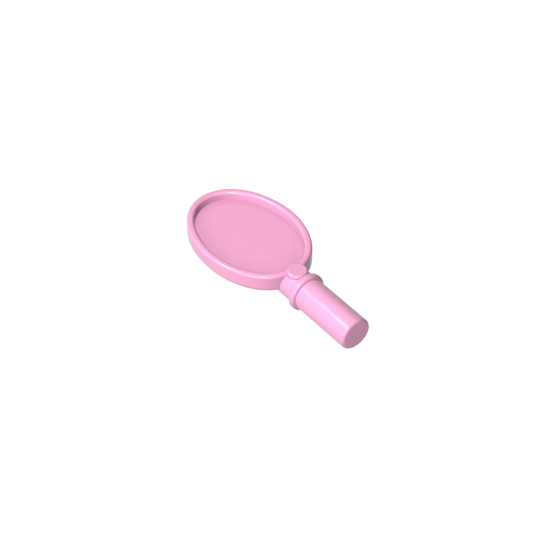 GDS-2063 - Equipment Hand Mirror with Heart on Reverse [Hair Accessory]