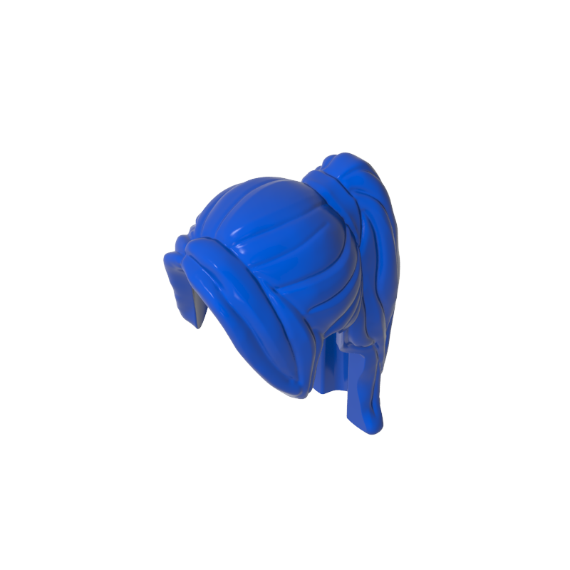 GDS-2068 - Minifig Hair Ponytail Long with Side Bangs