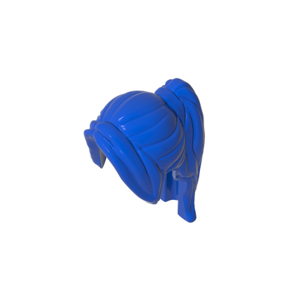 GDS-2068 - Minifig Hair Ponytail Long with Side Bangs