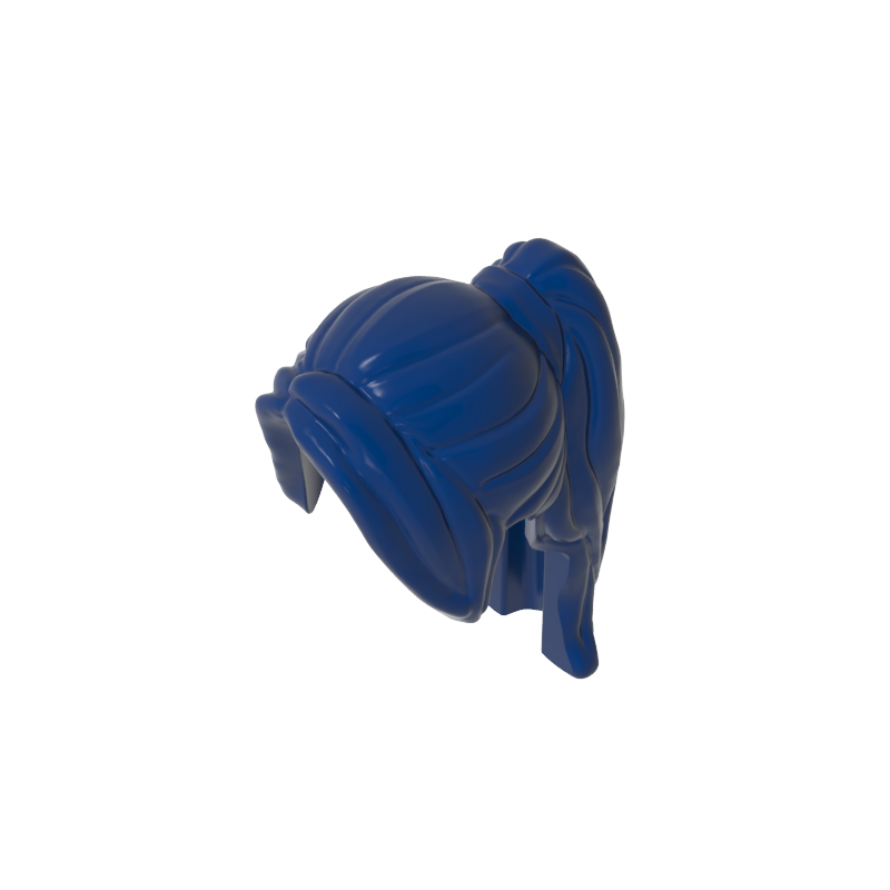 GDS-2068 - Minifig Hair Ponytail Long with Side Bangs