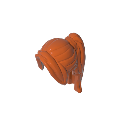 GDS-2068 - Minifig Hair Ponytail Long with Side Bangs