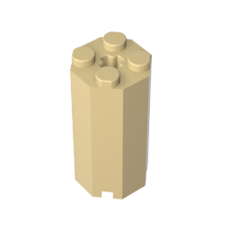 GDS-2073 - Brick Special Octagonal 2 x 2 x 3 1/3