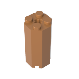 GDS-2073 - Brick Special Octagonal 2 x 2 x 3 1/3