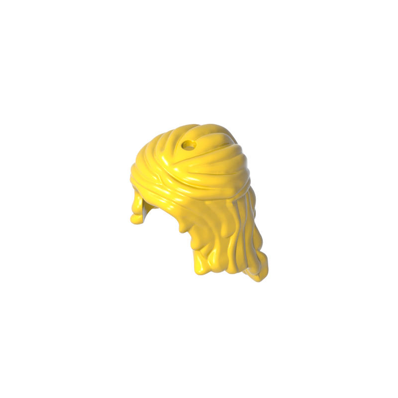 GDS-2078 - Minidoll Hair Long Wavy, Partially Tied Back [2 Holes]