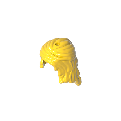 GDS-2078 - Minidoll Hair Long Wavy, Partially Tied Back [2 Holes]