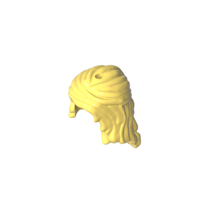 GDS-2078 - Minidoll Hair Long Wavy, Partially Tied Back [2 Holes]