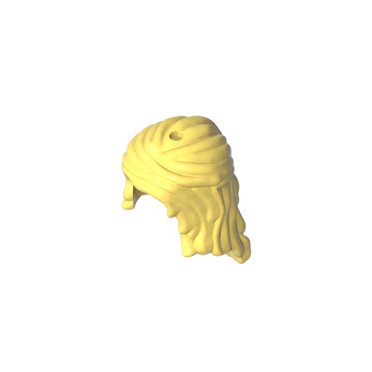 GDS-2078 - Minidoll Hair Long Wavy, Partially Tied Back [2 Holes]