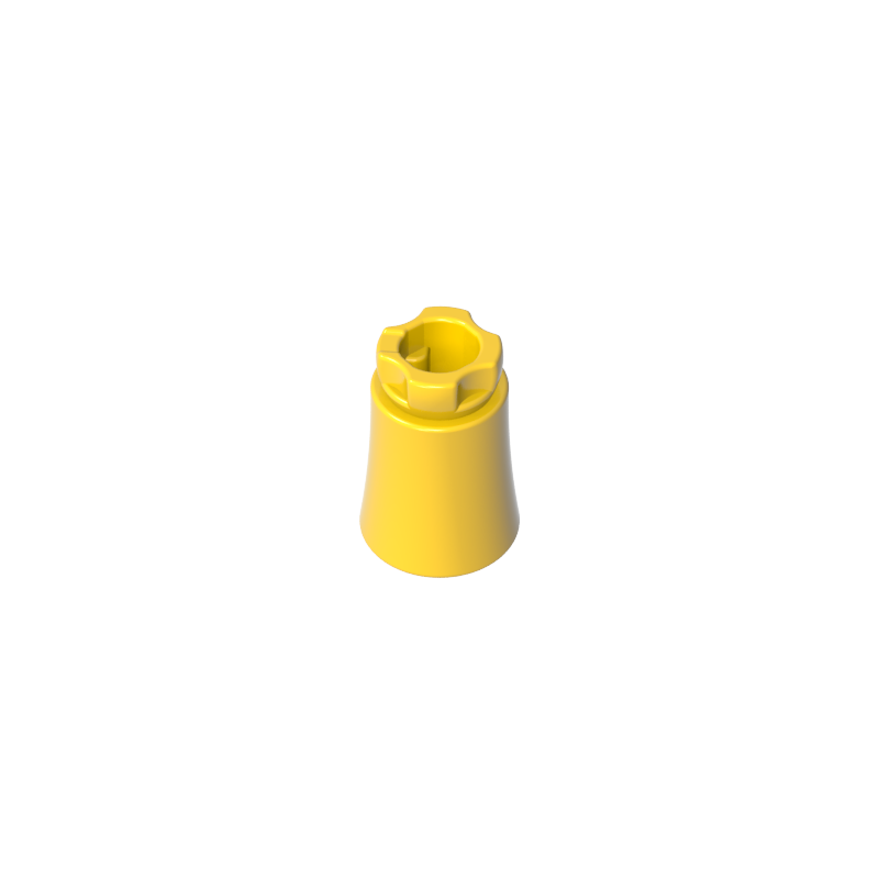 GDS-2081 - Plant, Palm Tree Trunk - Short Connector, Axle Hole with 2 Inside Prongs