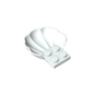 GDS-2092 - Animal Body Part, Clam / Scallop Half Shell with 4 Studs