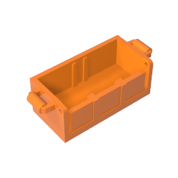 GDS-2100 - Treasure Chest Bottom with Rear Slots
